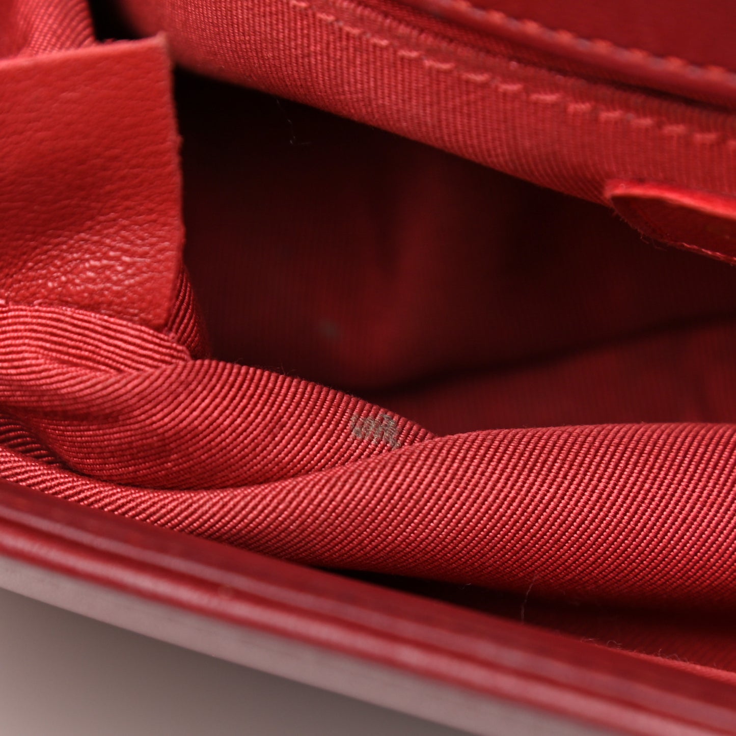 Calfskin Quilted Medium Boy Flap Red
