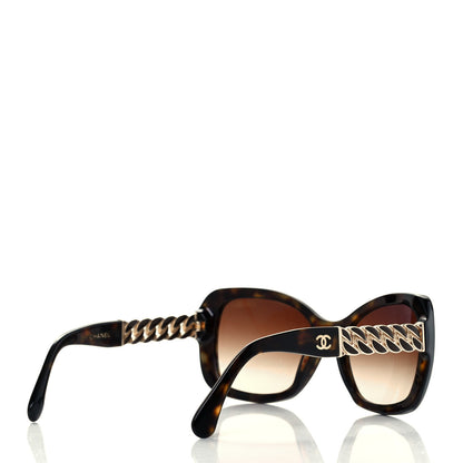 Chanel Acetate Metal Chain Square Sunglasses 5305 Brown 4 of 6
