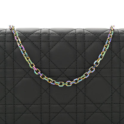 Christian Dior Lambskin Cannage Lady Dior Pouch Black 9 of 11