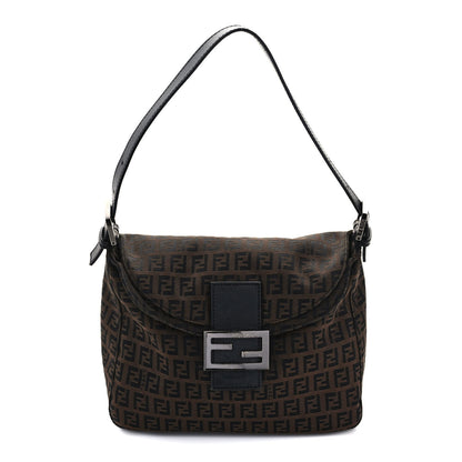 Fendi Zucchino Vitello Mama Baguette Black Moro 1 of 7