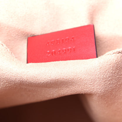 Gucci Guccissima Signature Padlock Backpack Hibiscus Red 6 of 14