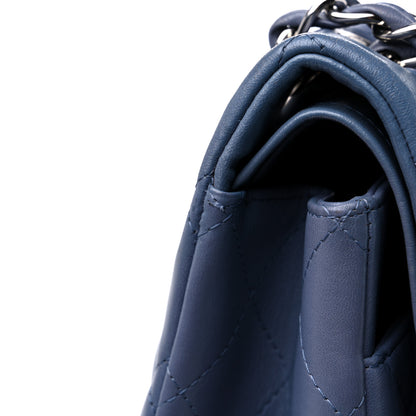 Chanel Lambskin Quilted Maxi Double Flap Blue 19 of 21