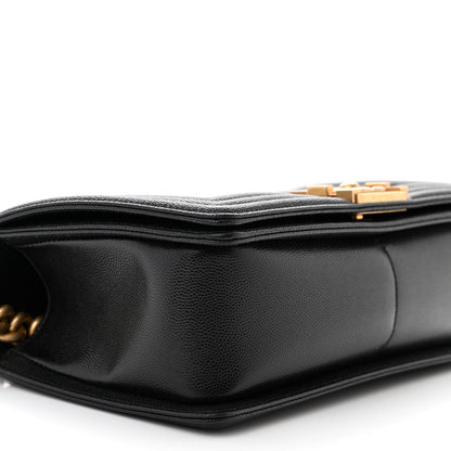 Chanel Caviar Quilted Medium Boy Flap Black 9 of 11