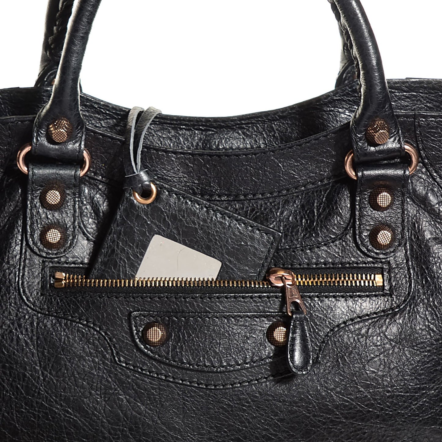 Agneau Giant 12 Rose Gold Hardware Velo Black