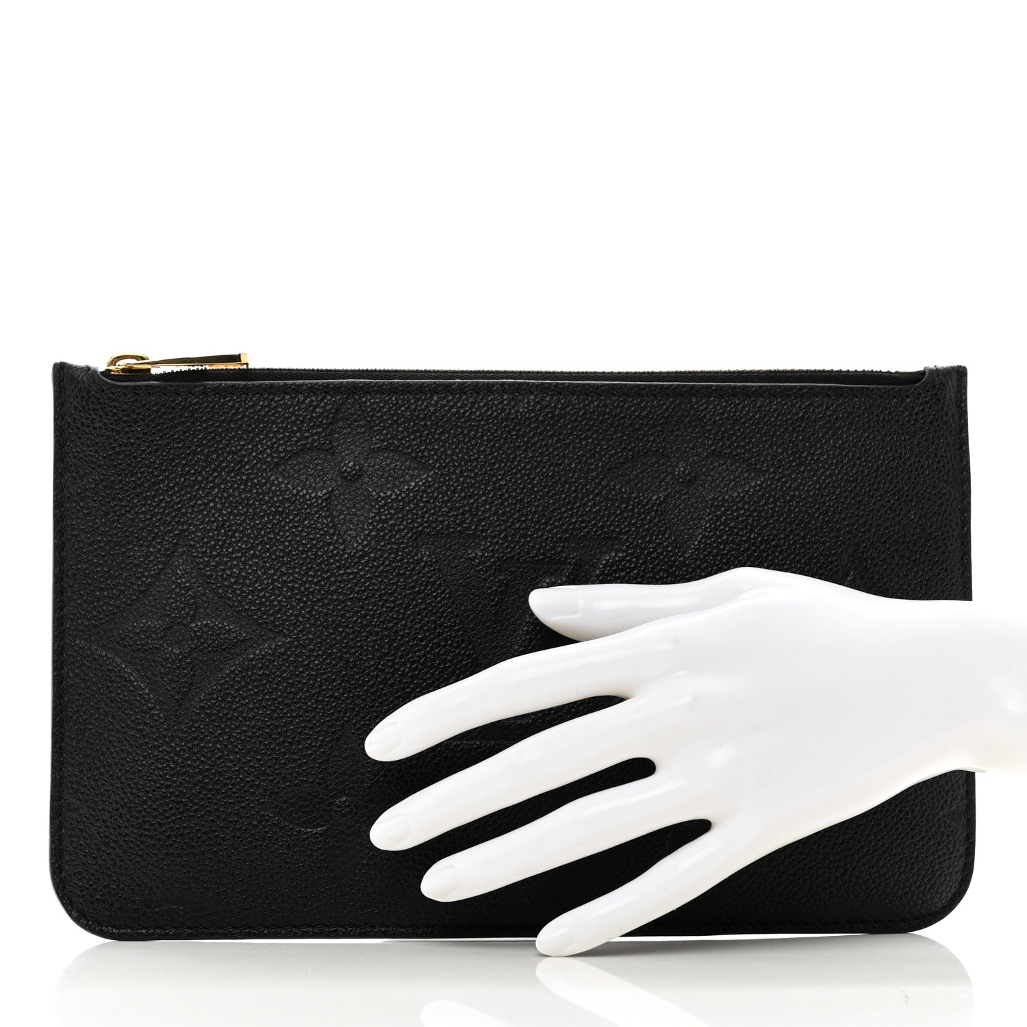 Louis Vuitton Empreinte Monogram Giant Neverfull MM Pochette Black 2 of 6