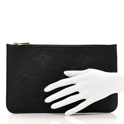 Louis Vuitton Empreinte Monogram Giant Neverfull MM Pochette Black 2 of 6