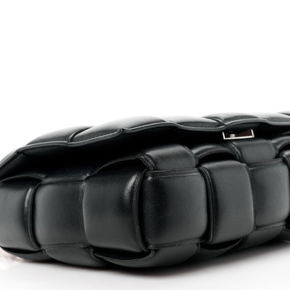 Bottega Veneta Lambskin Maxi Intreccio Padded Chain Cassette Crossbody Bag Black 11 of 12