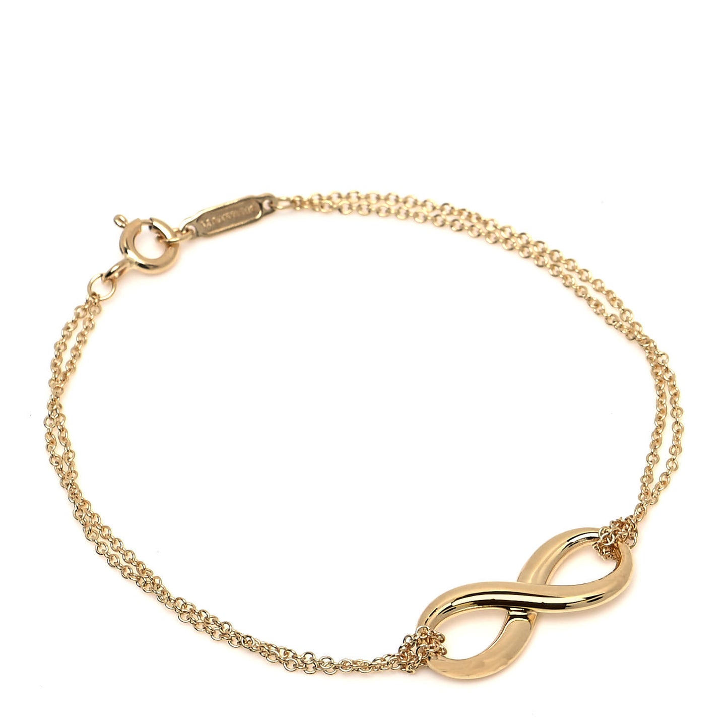 18K Yellow Gold Infinity Bracelet