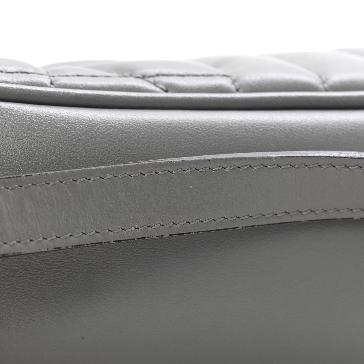 Gucci Calfskin Matelasse Aria Small GG Marmont Chain Shoulder Bag Deep Grey 12 of 13