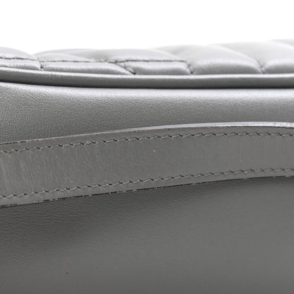 Gucci Calfskin Matelasse Aria Small GG Marmont Chain Shoulder Bag Deep Grey 12 of 13