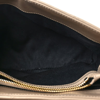 Saint Laurent Calfskin Y Quilted Monogram Small Loulou Chain Satchel Dark Beige 4 of 8