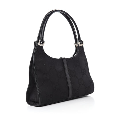 Gucci Monogram Bardot Shoulder Bag Black 3 of 12