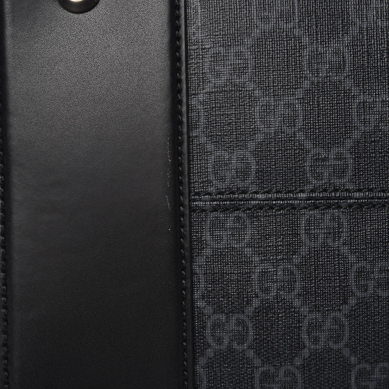 Gucci Soft GG Supreme Monogram Appia Calfskin Web Night Courrier Medium Carry On Duffle Black Grey 10 of 13