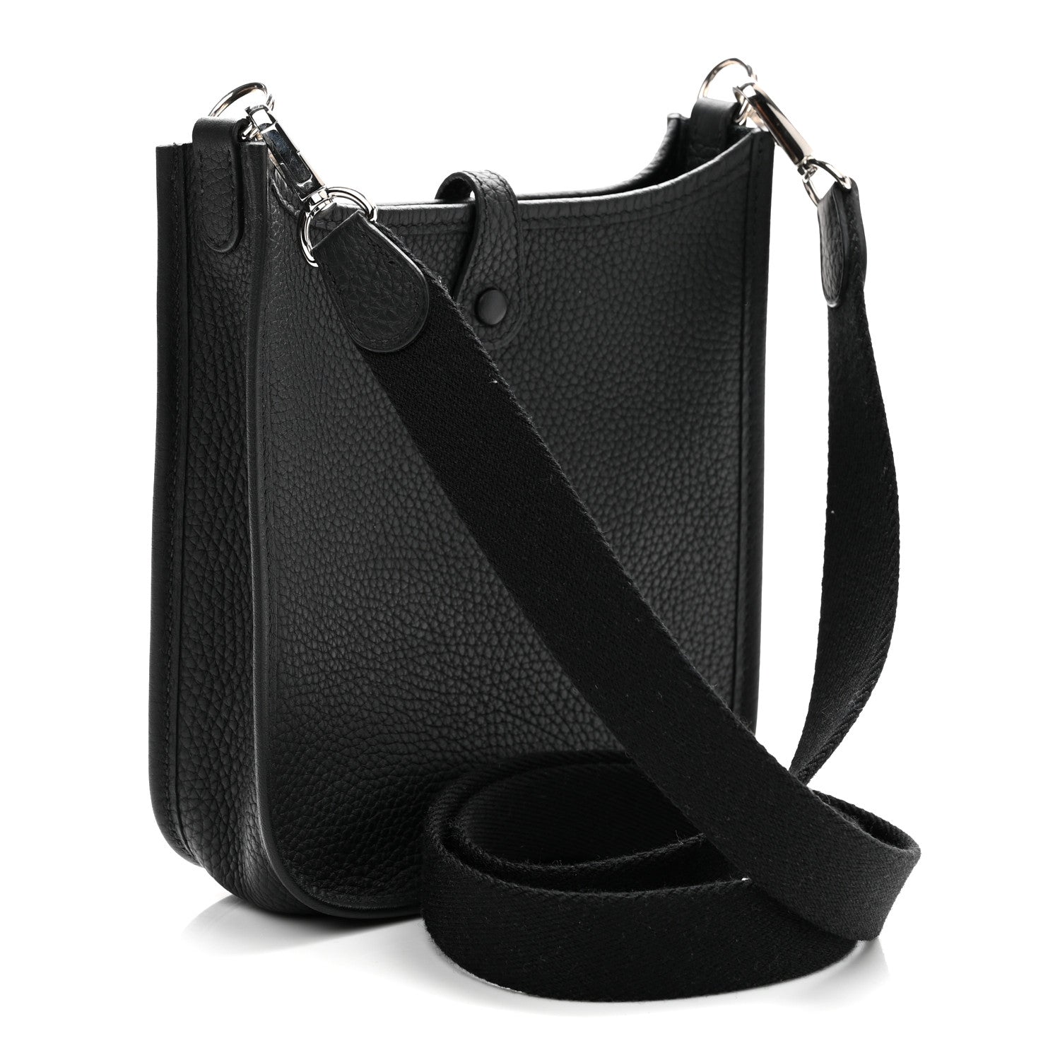 Hermes Taurillon Clemence Evelyne TPM Black 3 of 10