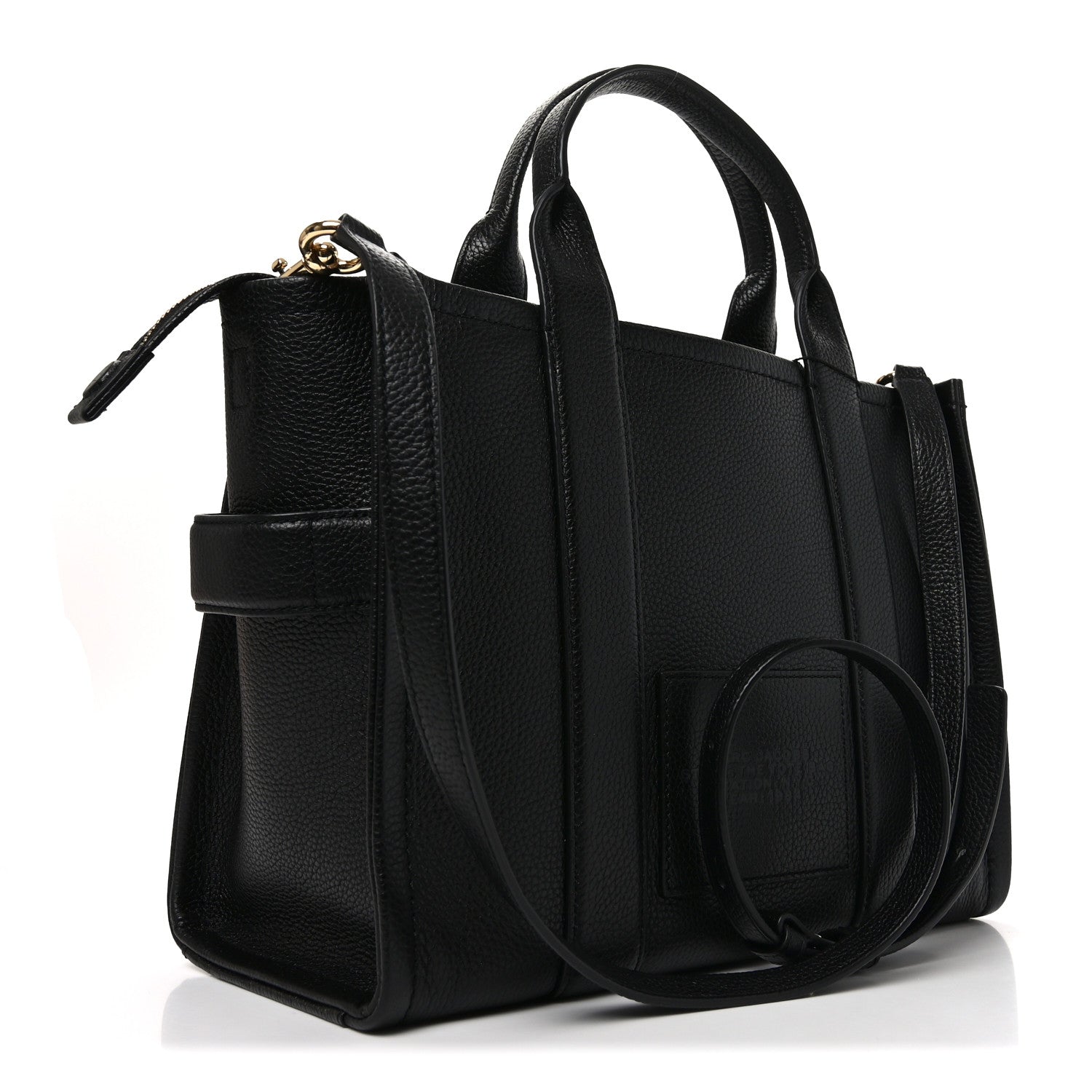 Marc Jacobs Grained Calfskin Medium The Tote Bag Black 3 of 9
