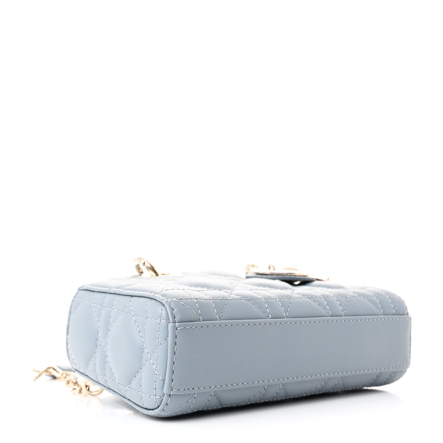 Christian Dior Lambskin Cannage Micro Lady D-Joy Cloud Blue 4 of 11