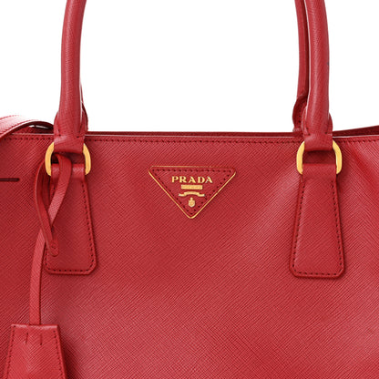 Prada Saffiano Medium Galleria Double Zip Tote Fuoco 10 of 12