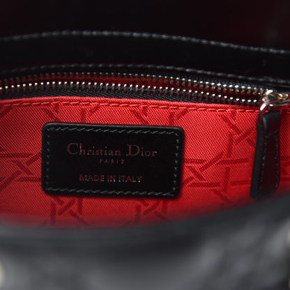 Christian Dior Lambskin Cannage Small Lucky Badges My Lady Dior Black 9 of 11