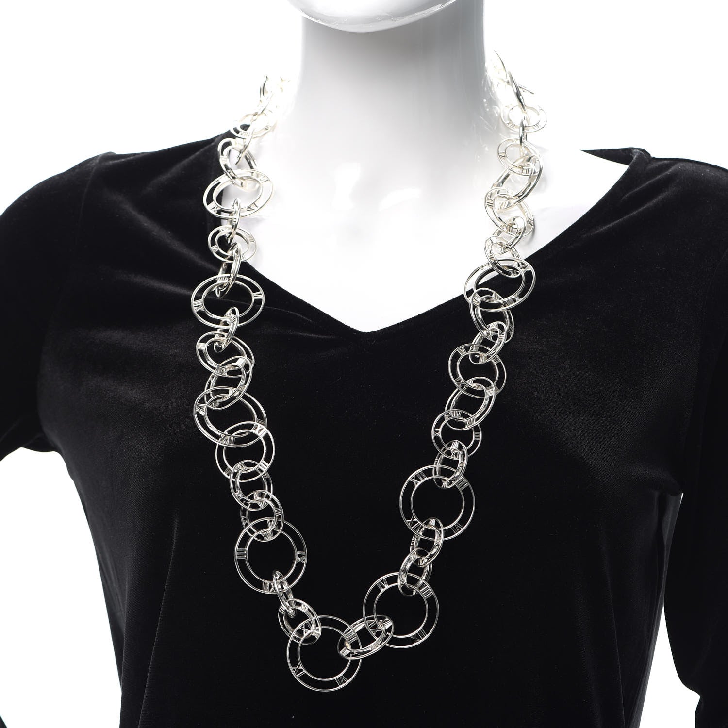 Tiffany Sterling Silver Atlas Link Necklace 2 of 5