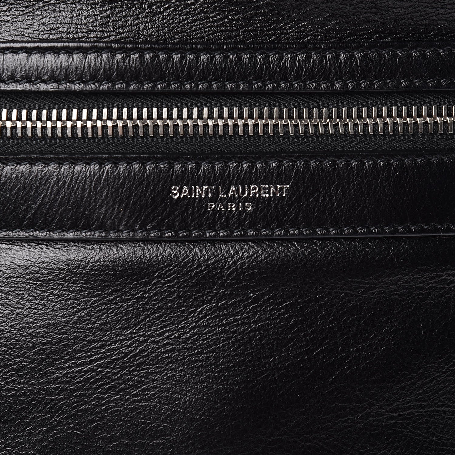 Saint Laurent Smooth Calfskin City Sailor Drawstring Backpack Black 7 of 9