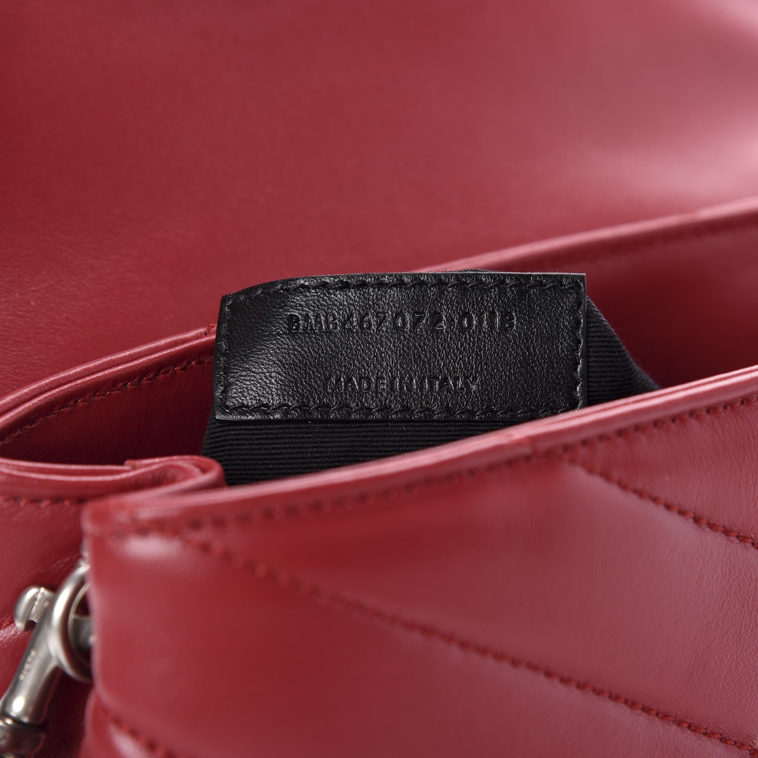 Saint Laurent Calfskin Y Quilted Monogram Toy Loulou Crossbody Bag New Lipstick 8 of 12