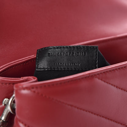 Saint Laurent Calfskin Y Quilted Monogram Toy Loulou Crossbody Bag New Lipstick 8 of 12