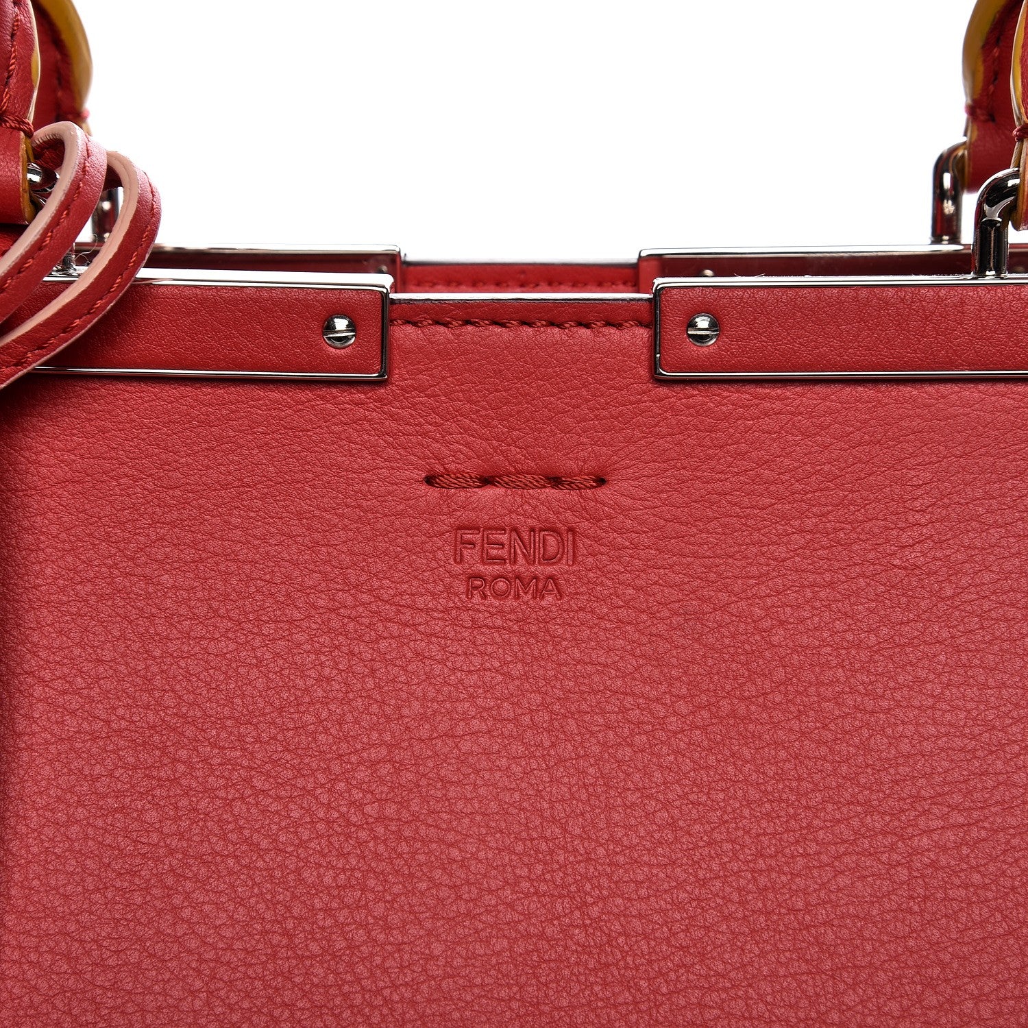 Fendi Vitello Dolce Century Petite 3Jours Tote Fiamma 9 of 10