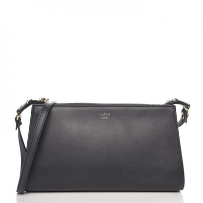Fendi Vitello Baltico Mini Pouch Crossbody Pouch Black 1 of 8