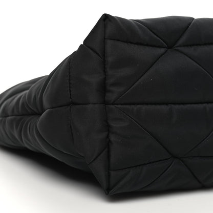Prada Re-Nylon Nappa Triangle Quilted Padded Double Handled Zip Pocket Tote Black 8 of 9