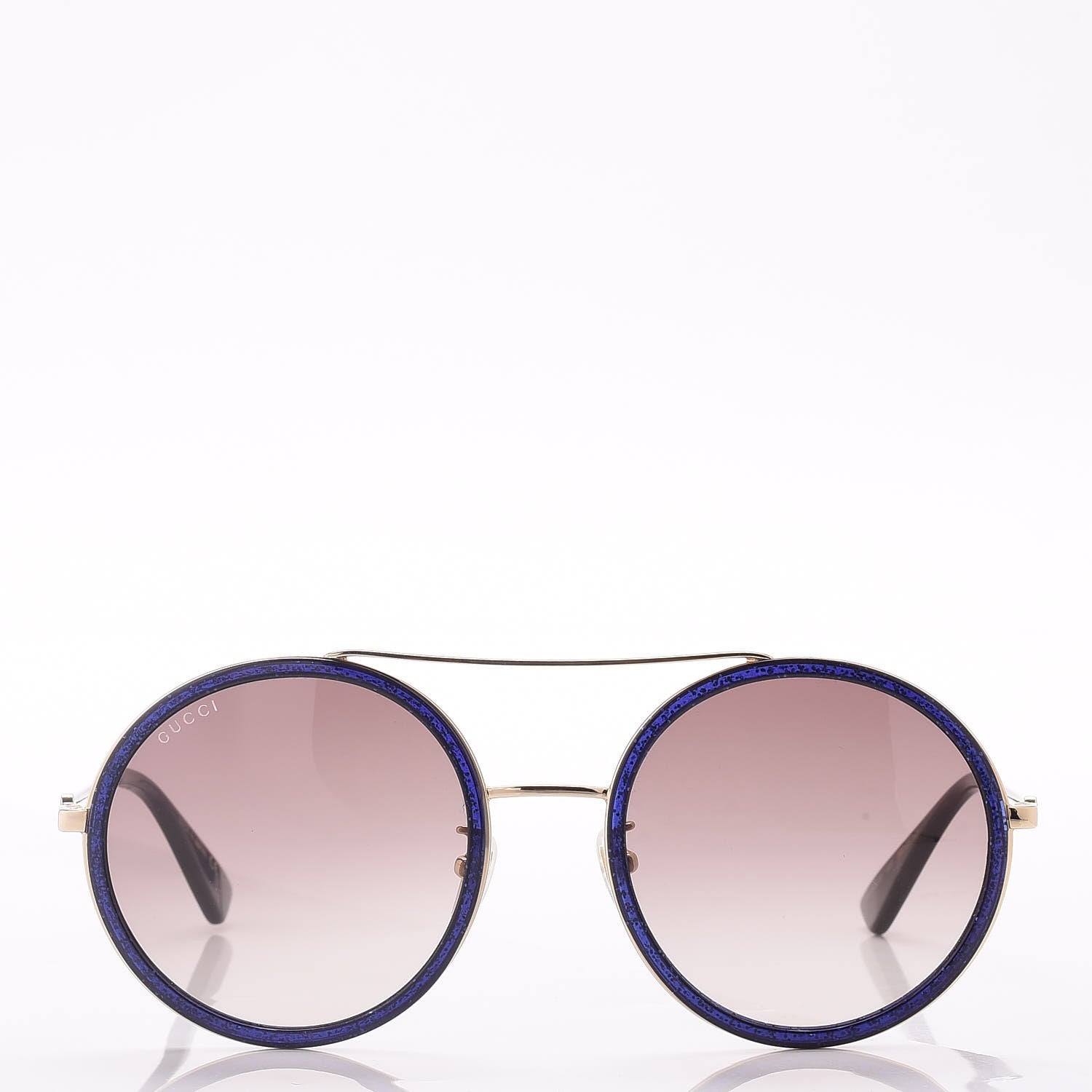 Gucci Round Glitter Sunglasses GG0061S Blue 2 of 8