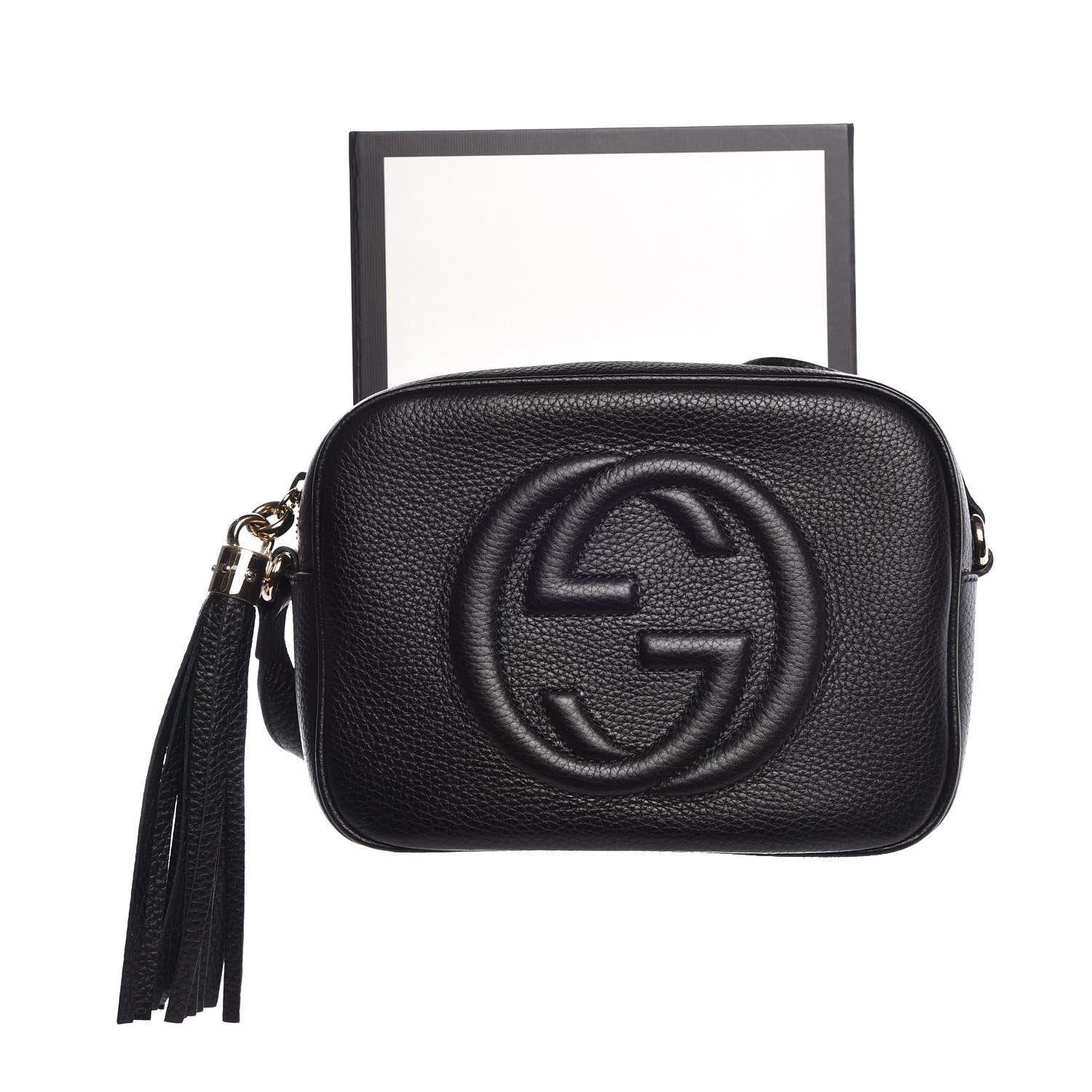 Gucci Pebbled Calfskin Small Soho Disco Bag Black 8 of 8