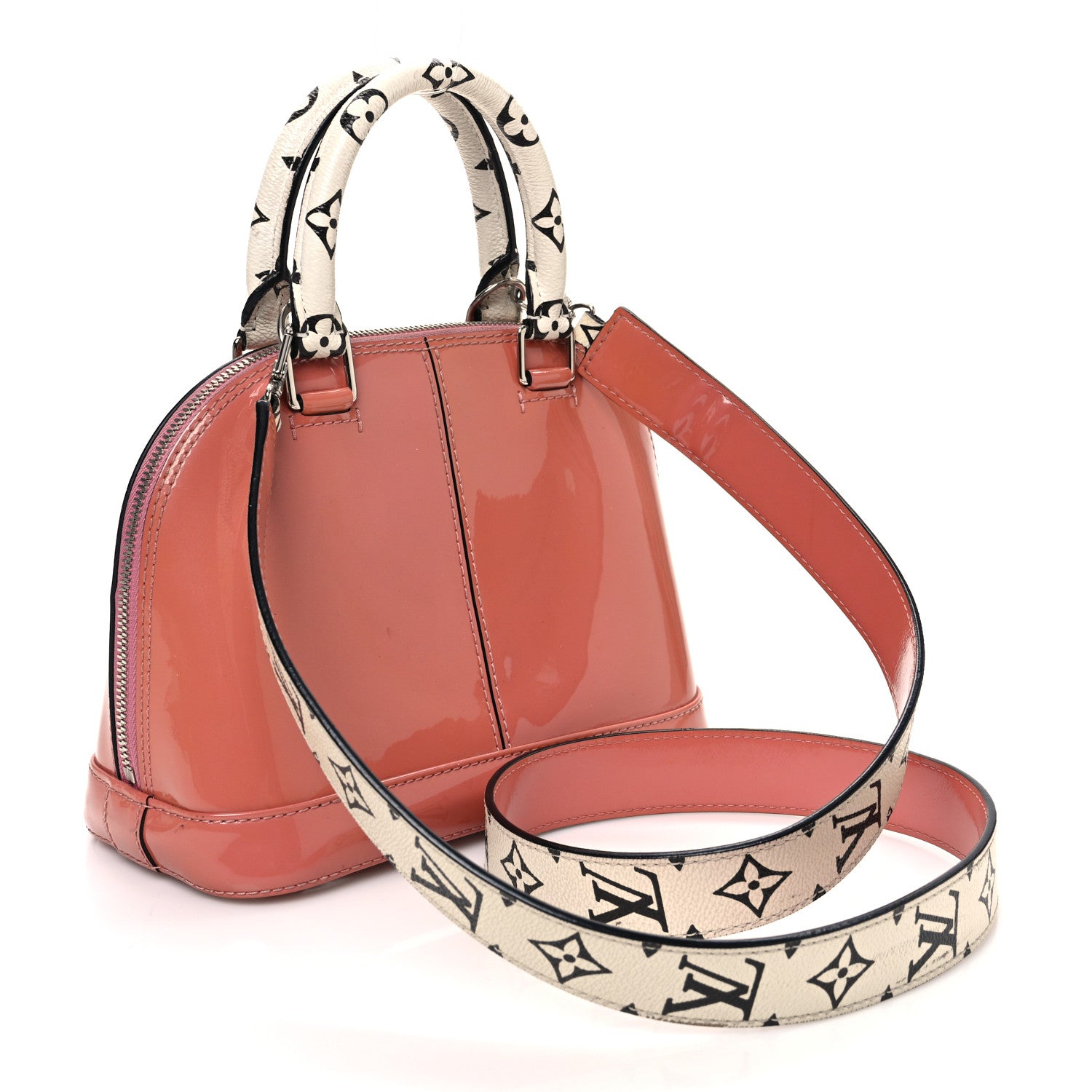 Louis Vuitton Patent Monogram Alma BB  Rose Blush 3 of 18