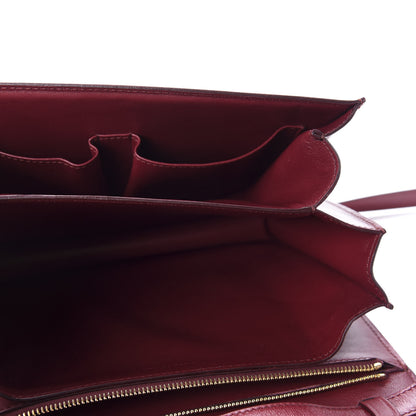 Celine Box Calfskin Medium Classic Box Flap Bag Burgundy 5 of 12