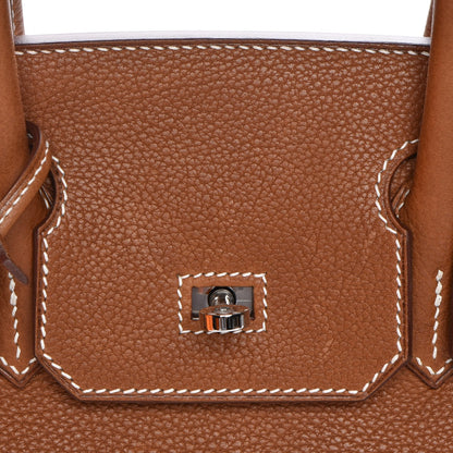 Hermes Natural Barenia Faubourg Birkin 30 Fauve 17 of 33