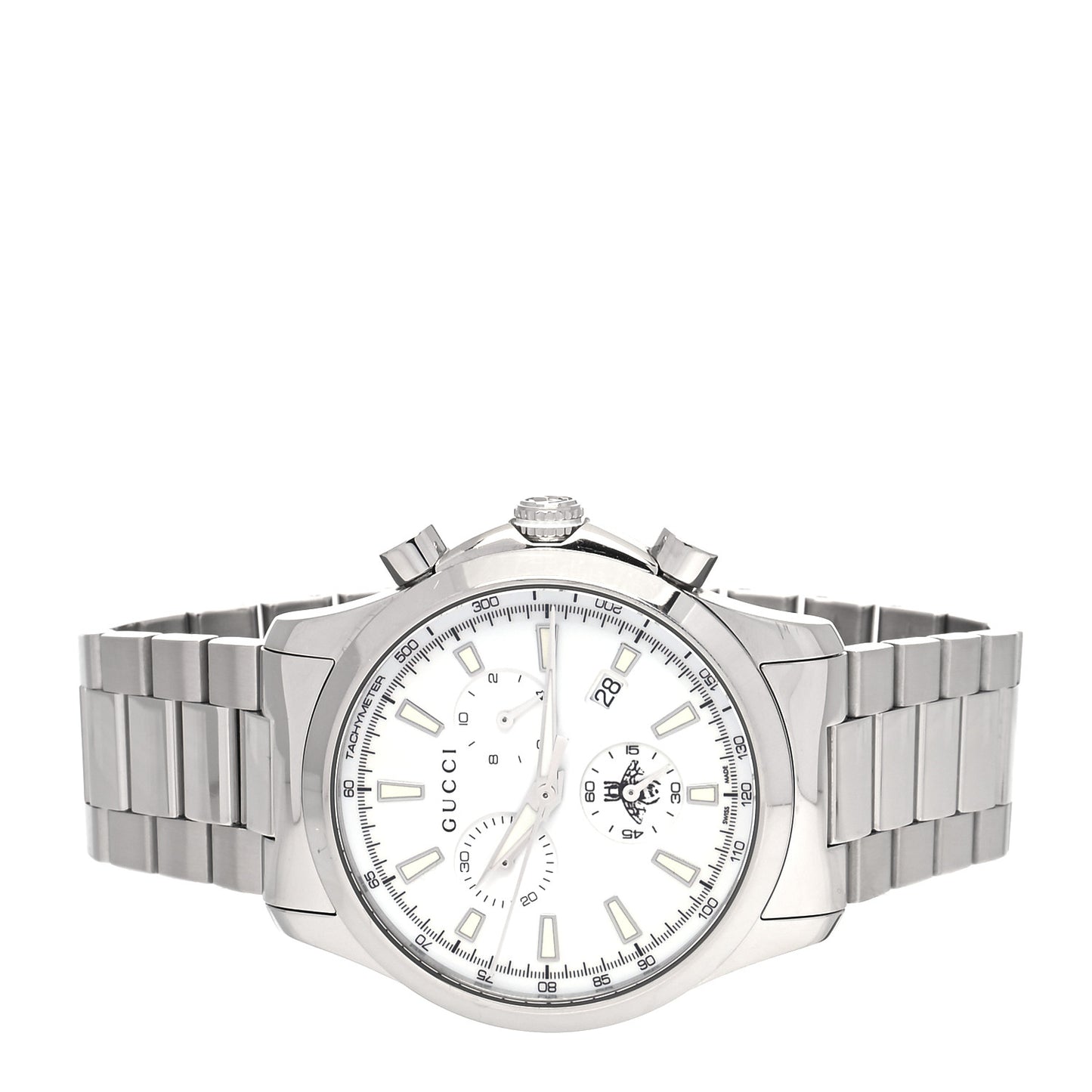 Stainless Steel 38mm G-Timeless Bee Chronograph Quartz Watch