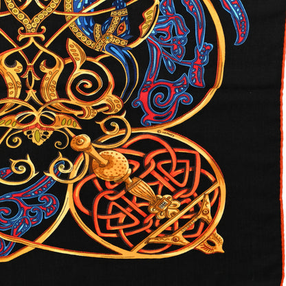 Hermes Cashmere Silk La Charmante Aux Animaux Scarf Shawl 140 4 of 4