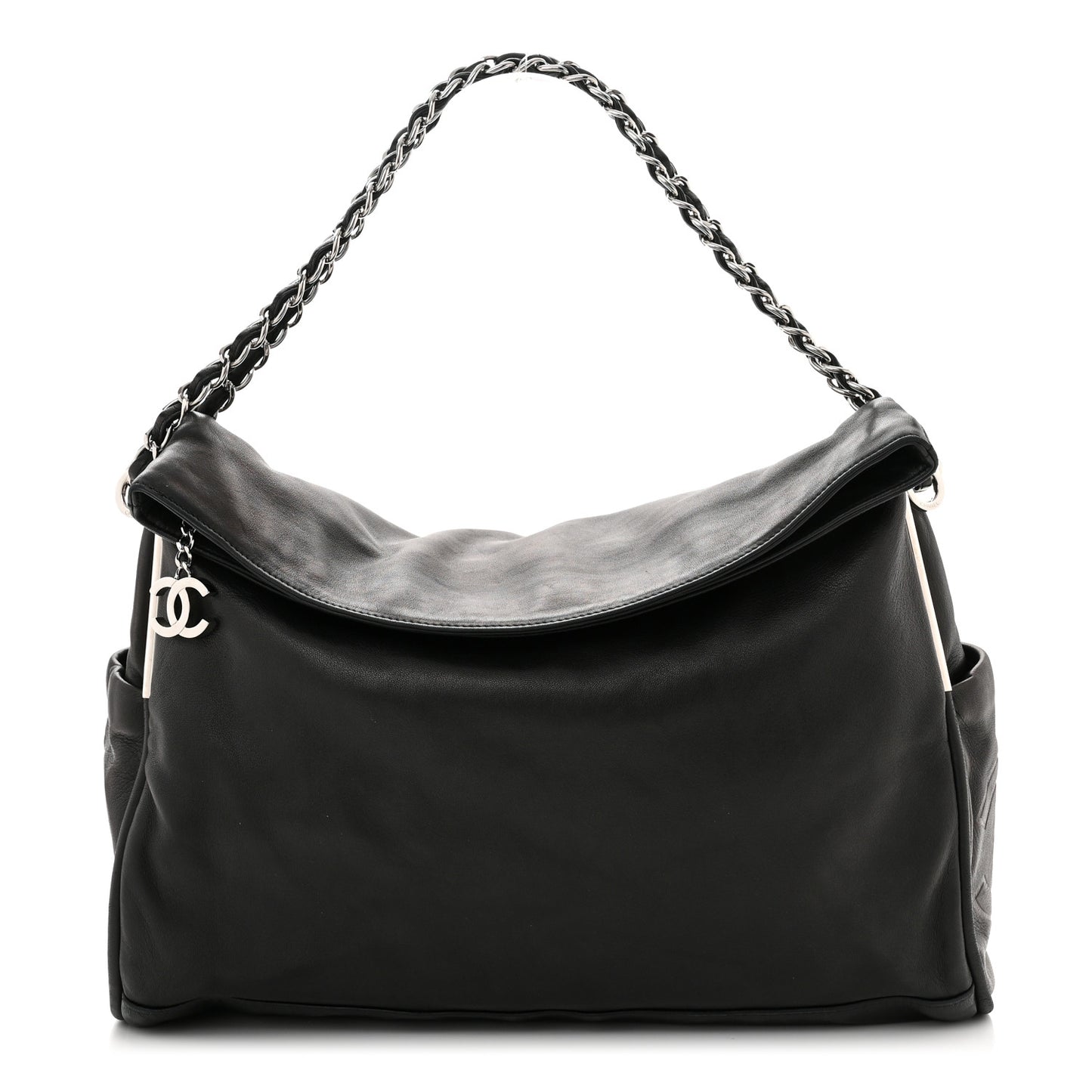 Lambskin Large Ultimate Soft Tote Black