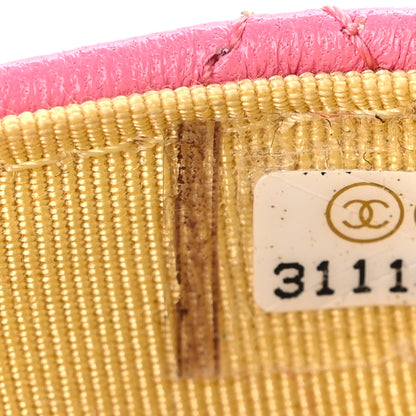Chanel Lambskin Quilted Glasses Case With Chain Pink Yellow 7 of 11