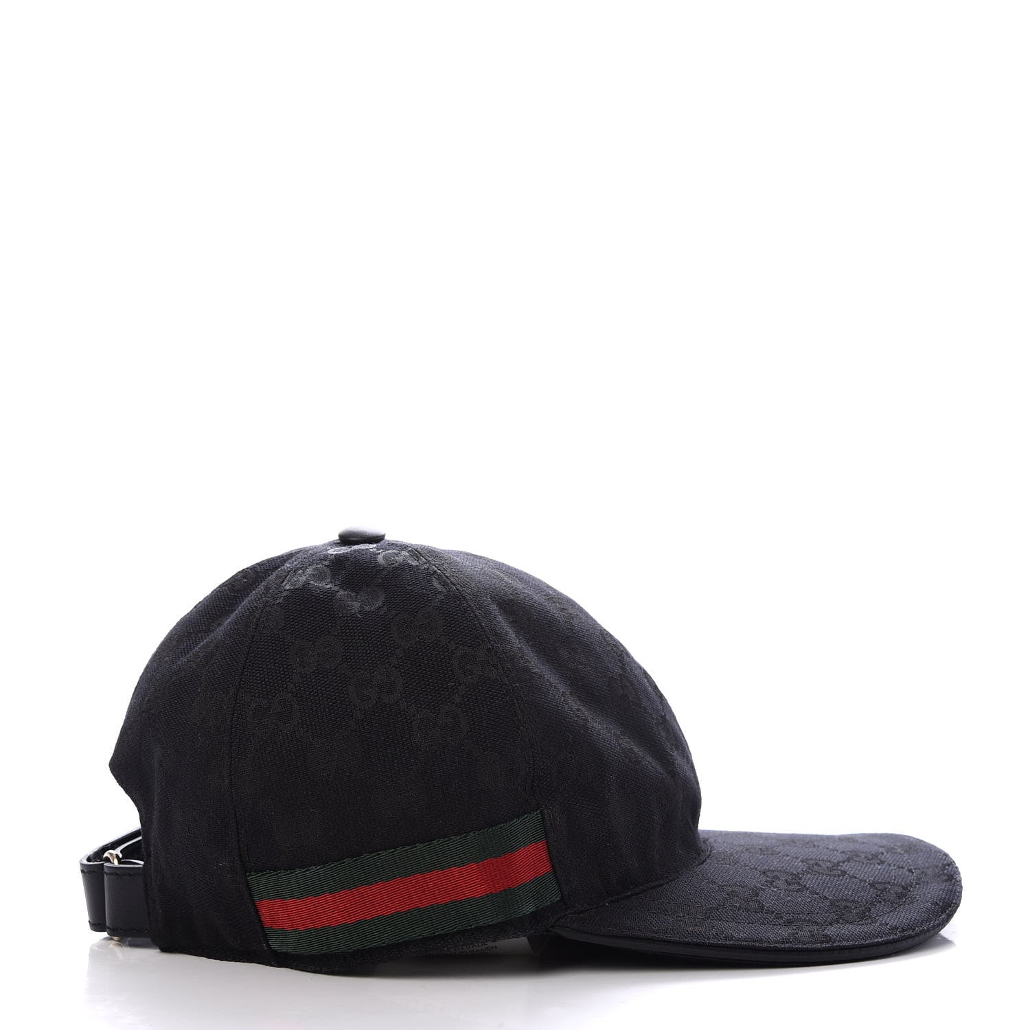 Gucci Monogram Web Baseball Hat M Black 6 of 8
