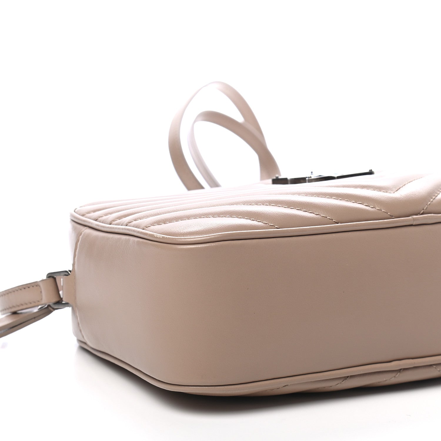 Saint Laurent Calfskin Matelasse Monogram Lou Camera Bag Nude Powder 8 of 11