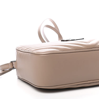 Saint Laurent Calfskin Matelasse Monogram Lou Camera Bag Nude Powder 8 of 11