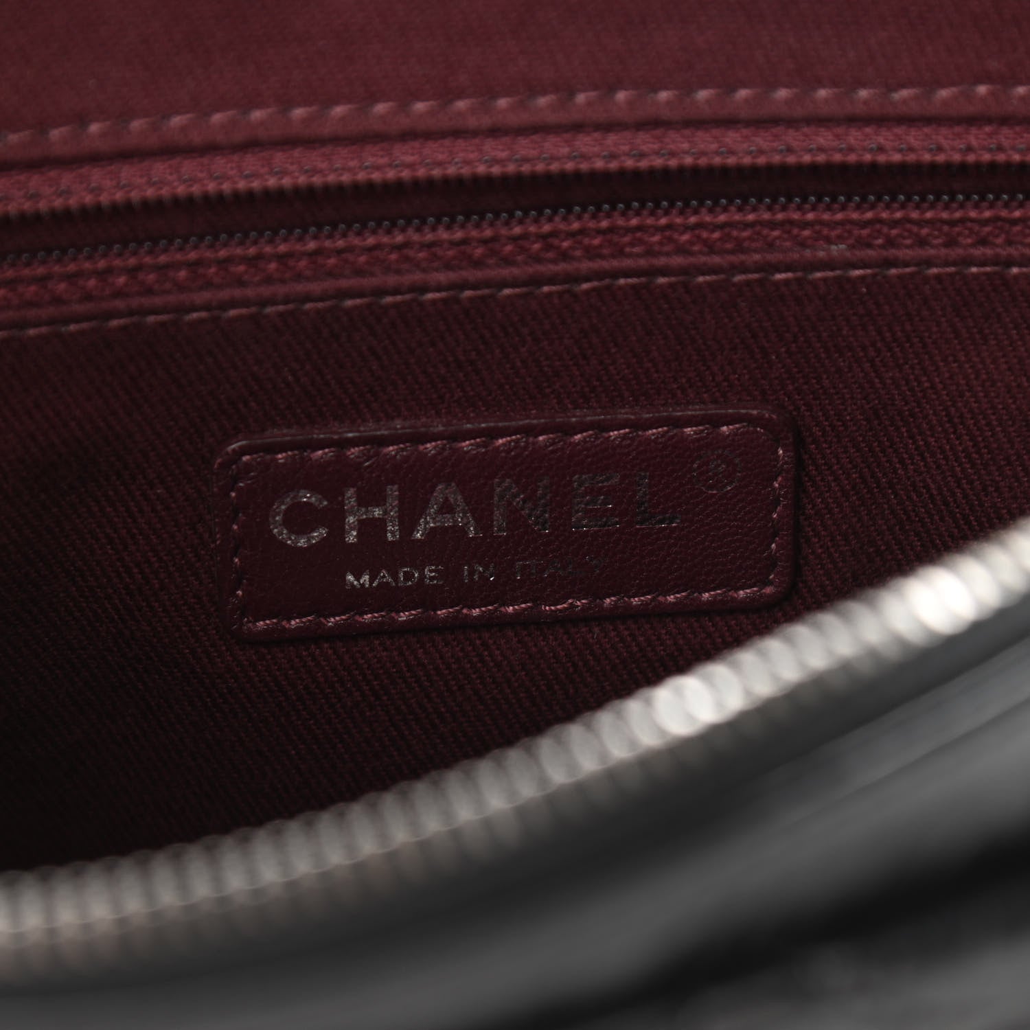 Chanel Glazed Calfskin Quilted Medium Duo Color Flap Black 6 of 10