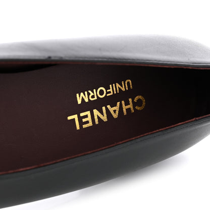 Chanel Lambskin Cap Toe CC Uniform Ballerina Flats 36.5 Black 8 of 11