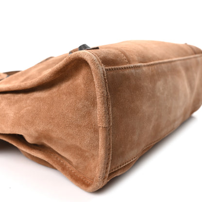 Balenciaga Waxed Suede Calfskin Classic Hardware Small Le City Camel Camel 9 of 10