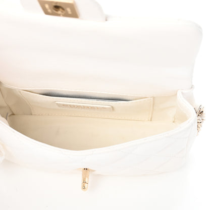 Chanel Lambskin Quilted Mini My Precious Flap White 5 of 10