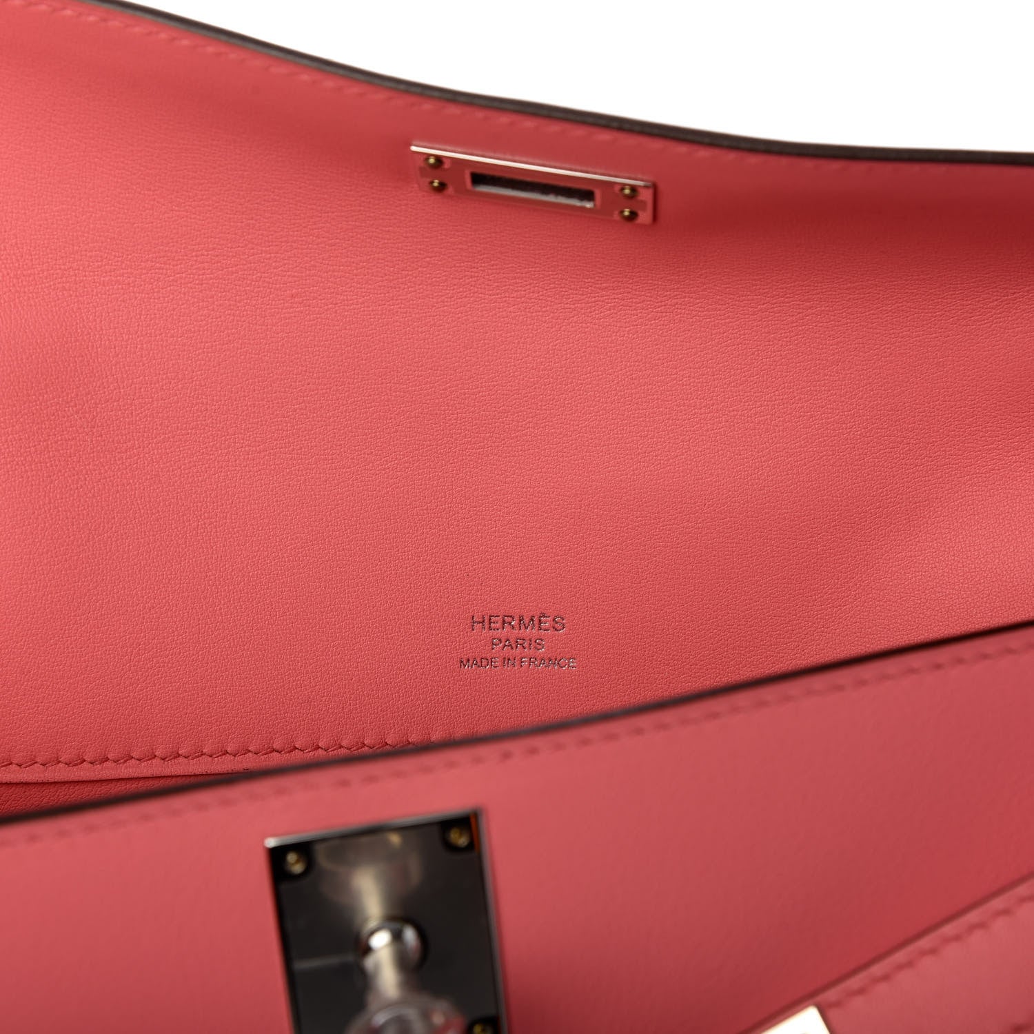 Hermes Swift Kelly Cut Clutch Pochette Rose D'Ete 6 of 7