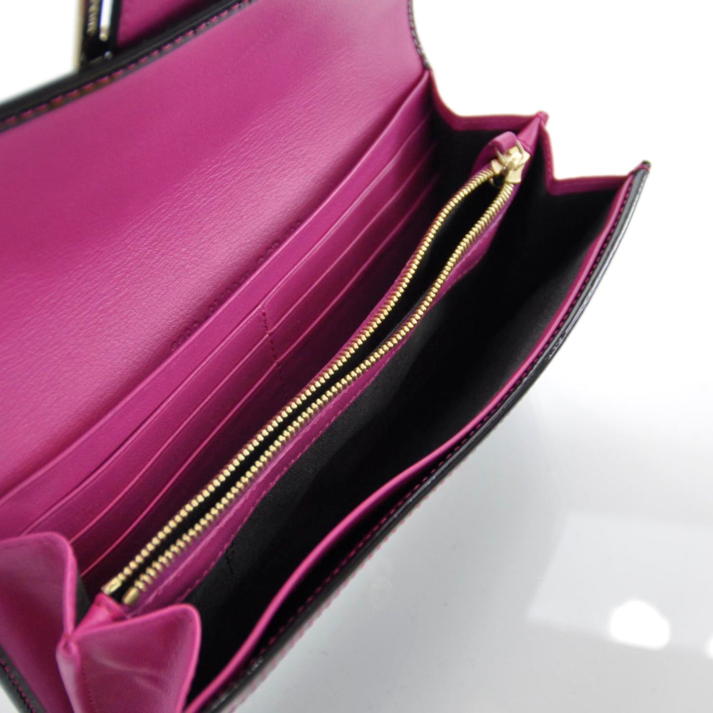 Zucchino Continental Wallet Black Pink