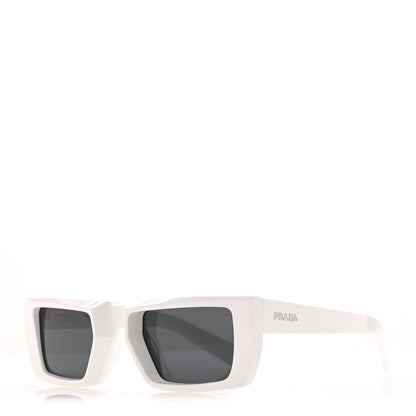 Prada Runway Sunglasses SPR 24Y White Slate Gray 1 of 8