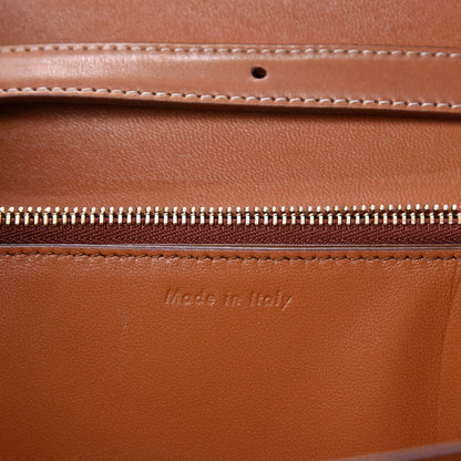 Celine Smooth Calfskin Medium Classic Box Flap Bag Camel 12 of 13