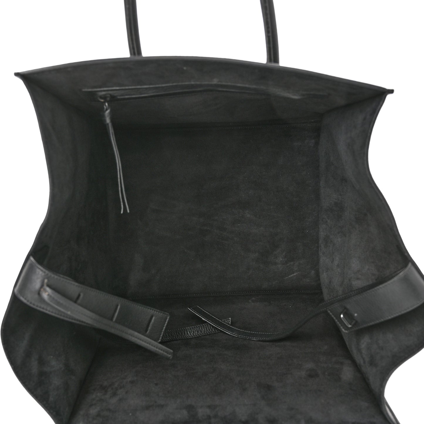 Grained Calfskin Medium Phantom Luggage Black